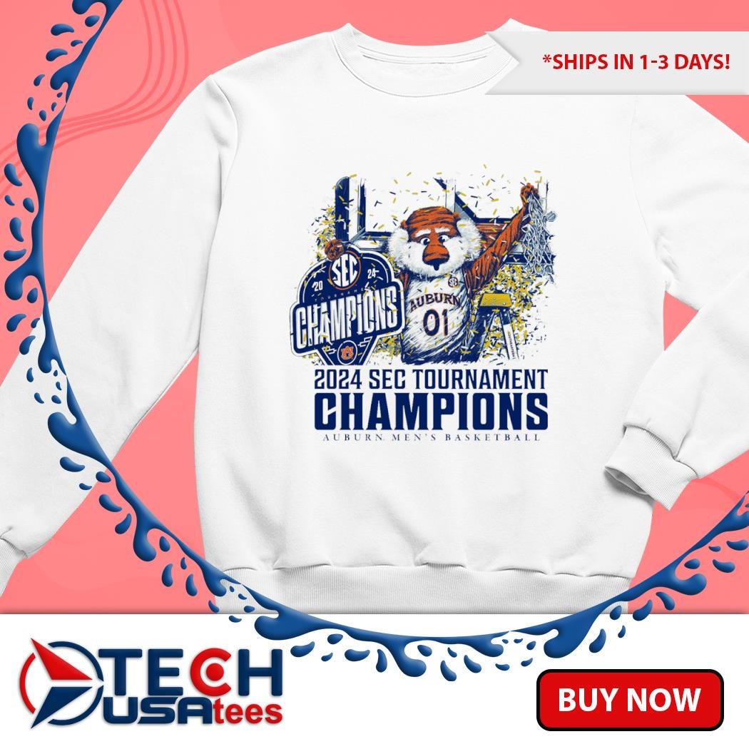 2024 SEC Tournament Champions Auburn Tigers Men's Basketball shirt