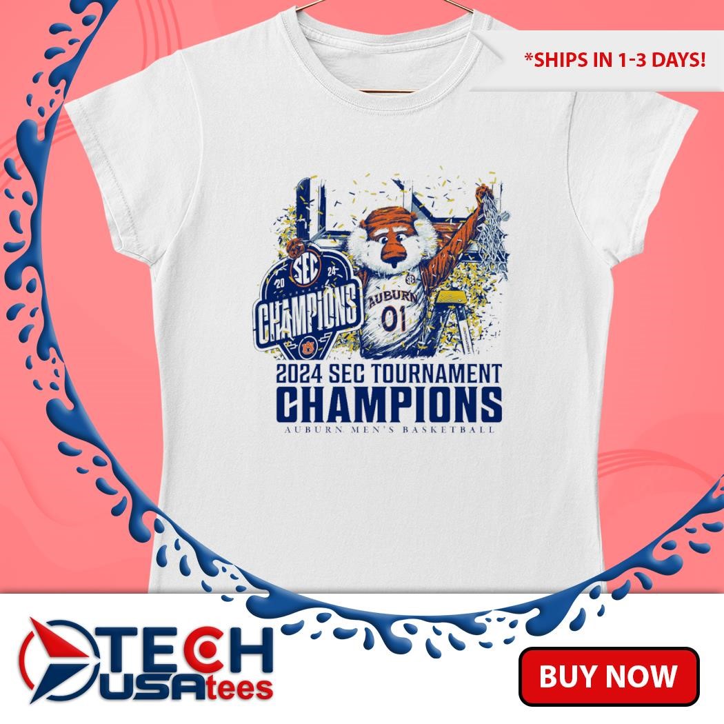 2024 SEC Tournament Champions Auburn Tigers Men's Basketball shirt