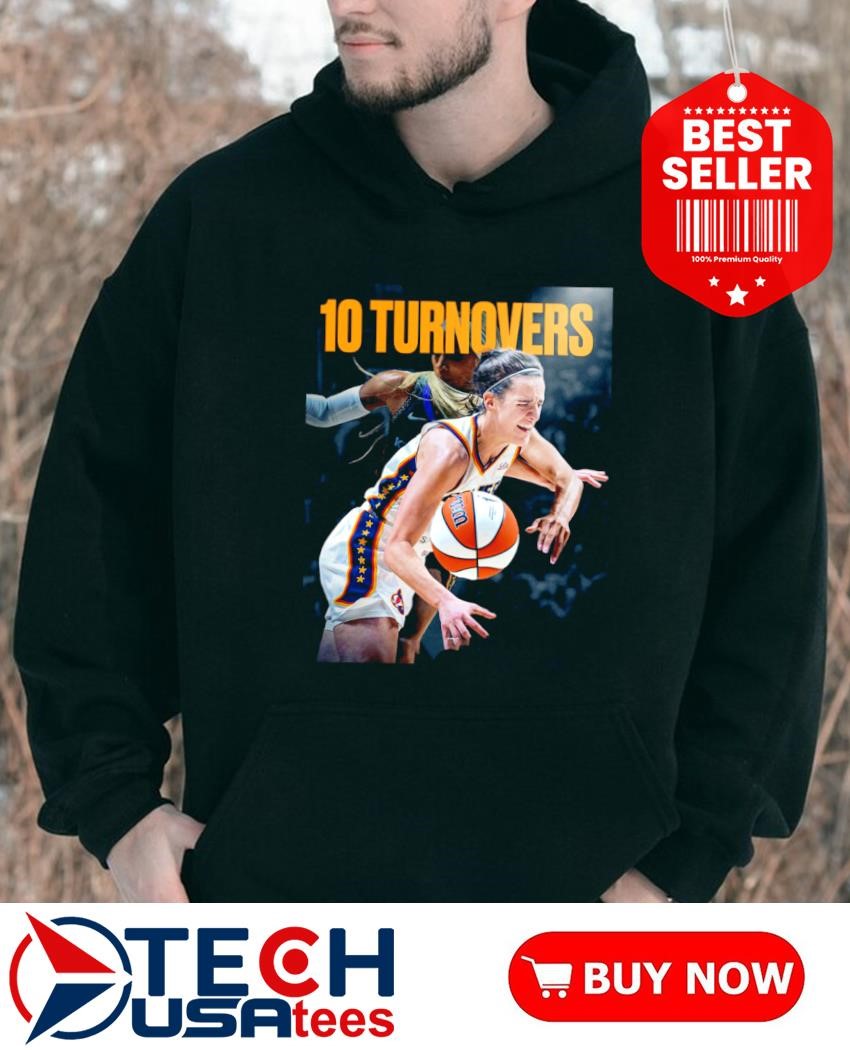 Caitlin Clark recorded 10 turnover in her first career game poster hoddie