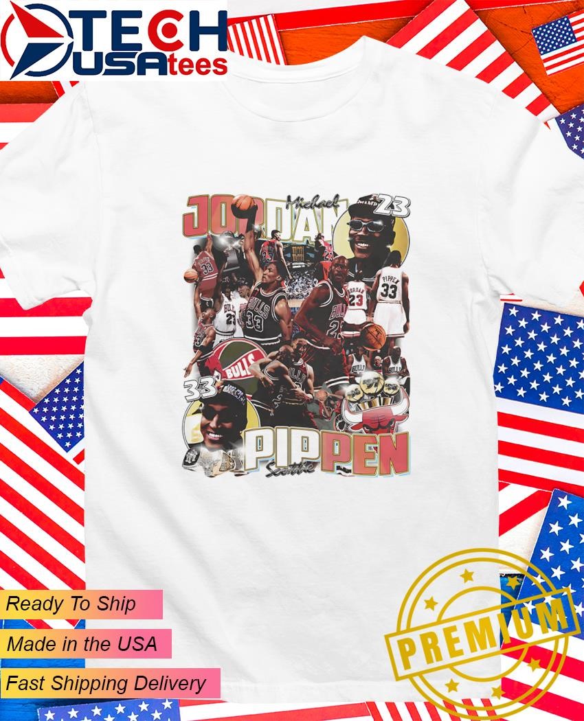 Michael Jordan Chicago Bulls Pippen Shirt Vintage 90's NBA Chicago