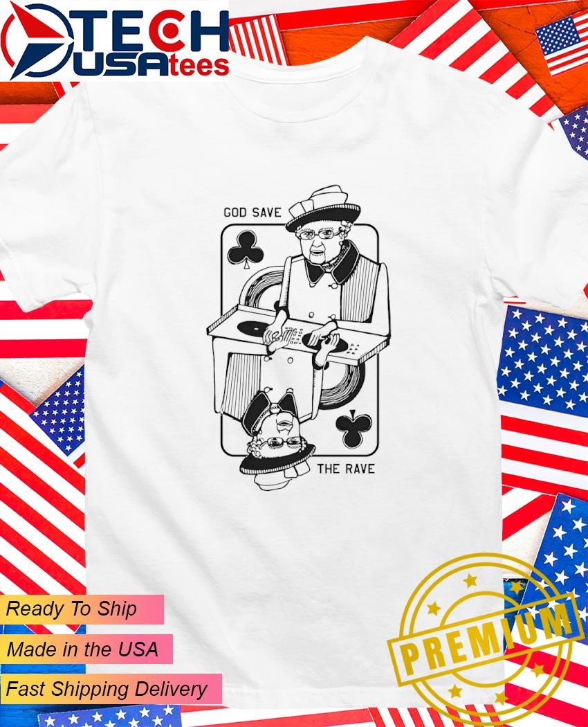 【迅速配送可能】GOD SAVE THE RAVE L/S TEE Unisex God Save The Rave T-Shirt White Oversized - Steyoyoke