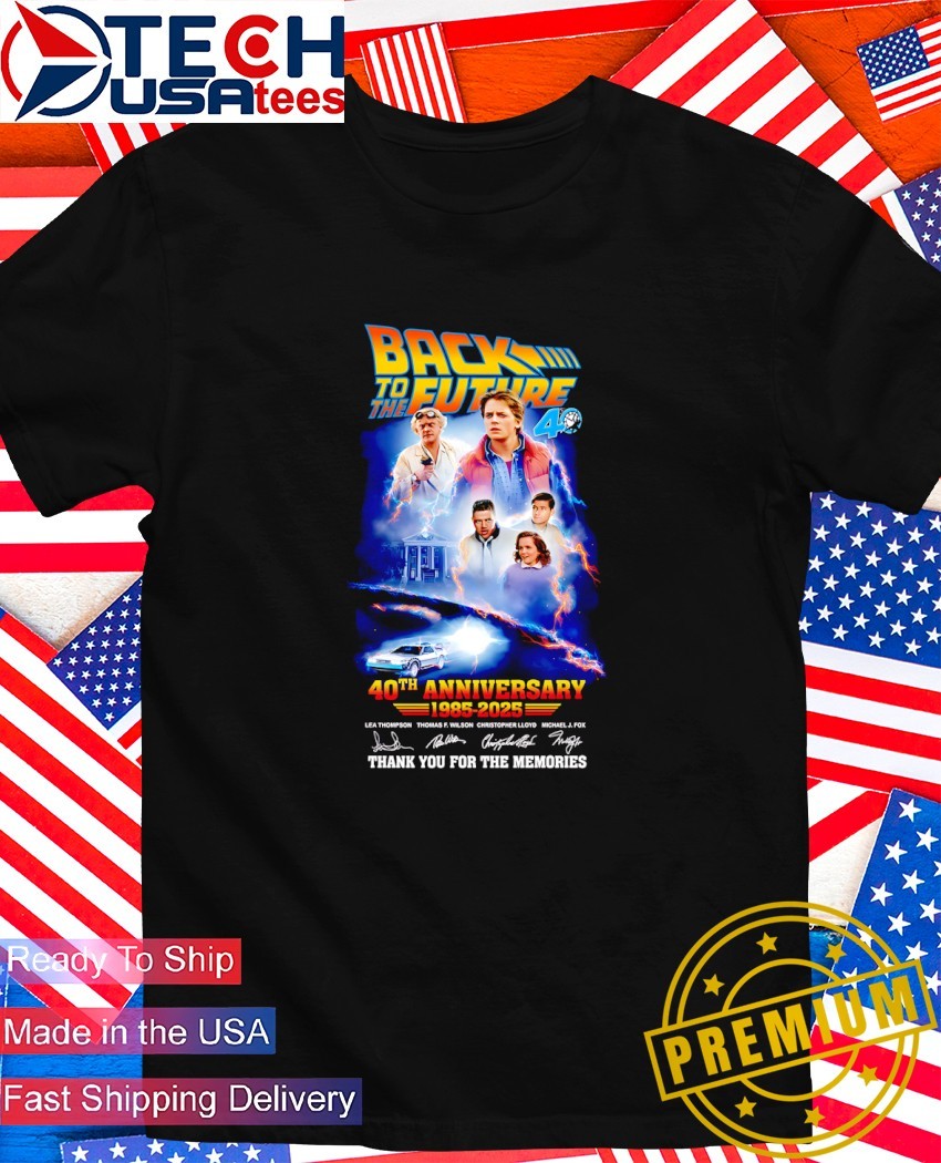 Back to the Future 40th anniversary 1985 2025 thank you for