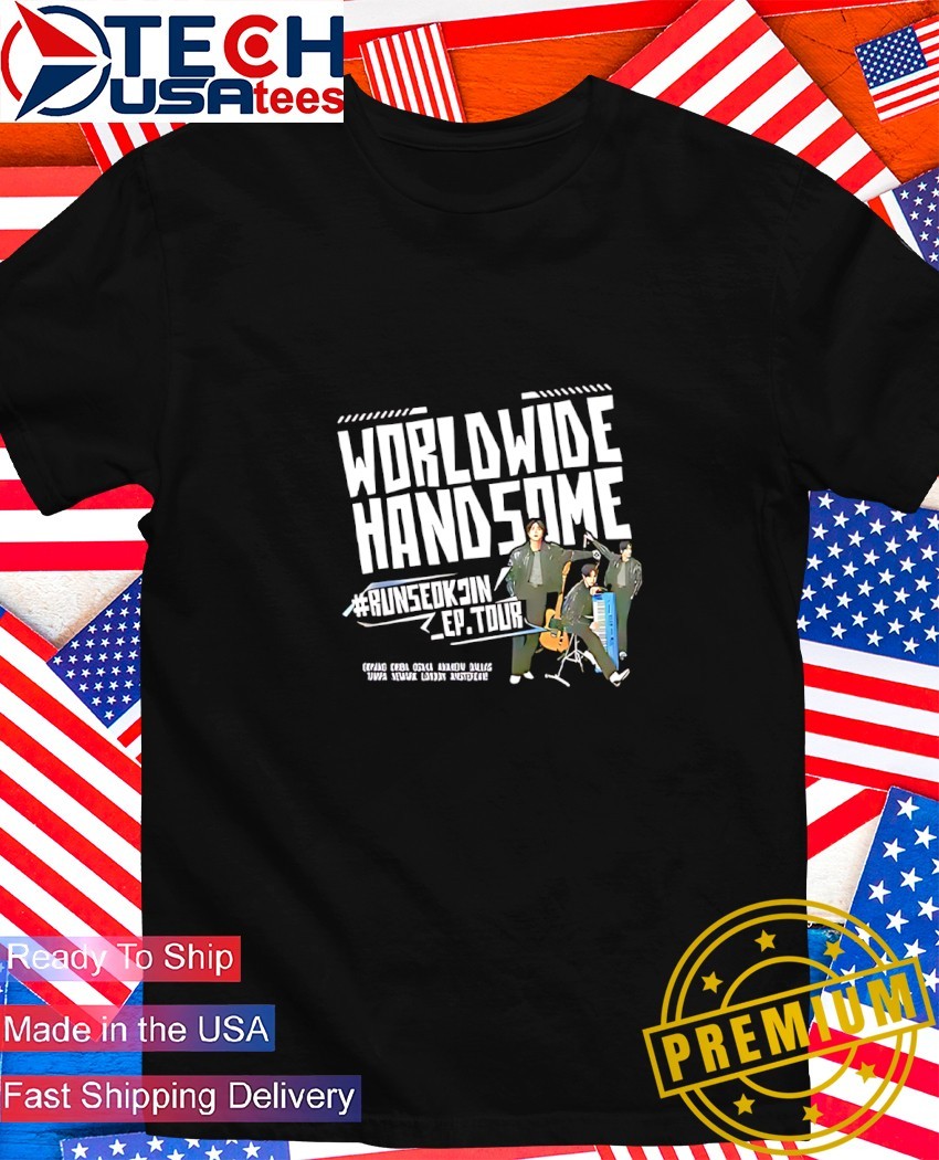 BTS JIN WORLDWIDE HANDSOME Tシャツ　Mサイズ Jin Concert T-Shirt 2025 Worldwide Handsome Tour Tee BTS Jin