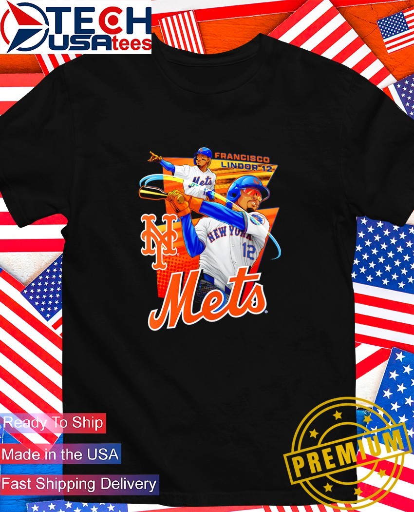 Francisco Lindor #12 New York Mets Baseball anime shirt