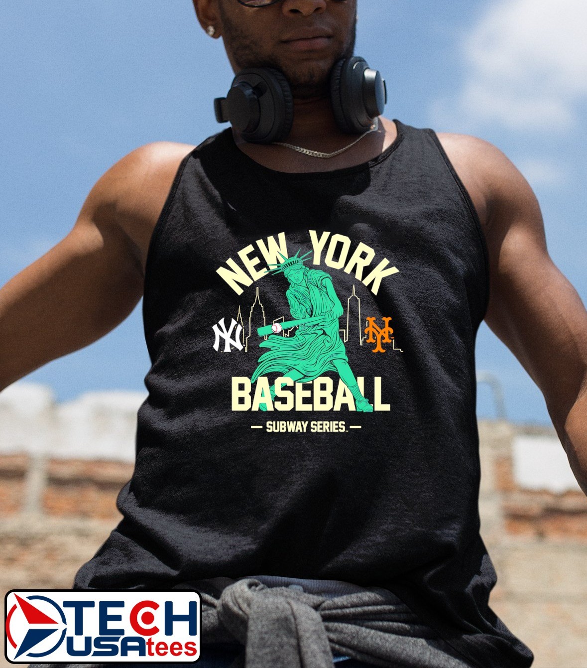 【KOOLOSET】Yankees Mash Over Half Tee MLB NY Yankees Mullet Tee Fits M W-20.5” L-26.5” Condition