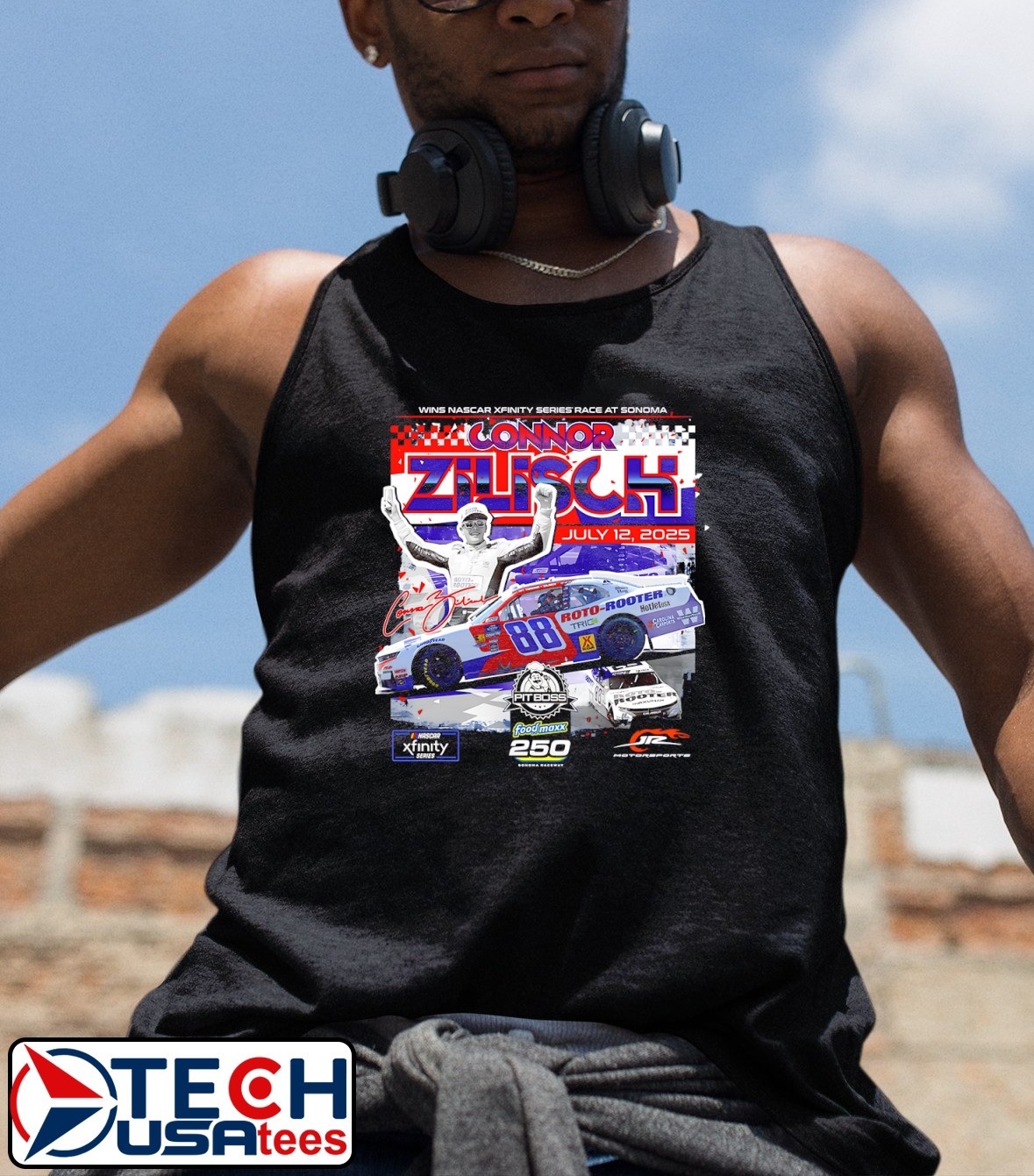 Connor Zilisch #88 2025 Pit Boss FoodMaxx 250 Winner shirt