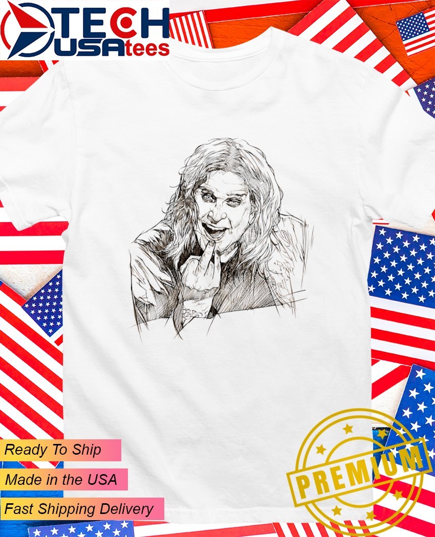 Ozzy Osbourne 1948–2025 middle finger art shirt, hoodie