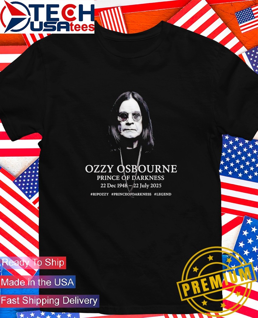 Ozzy Osbourne Prince of Darkness 1948–2025 shirt, hoodie