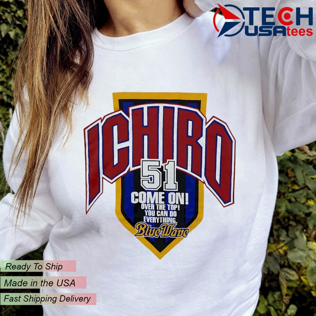 Blue wave イチロートレーナー Seattle Mariners Ichiro Suzuki 51 come on over the top you