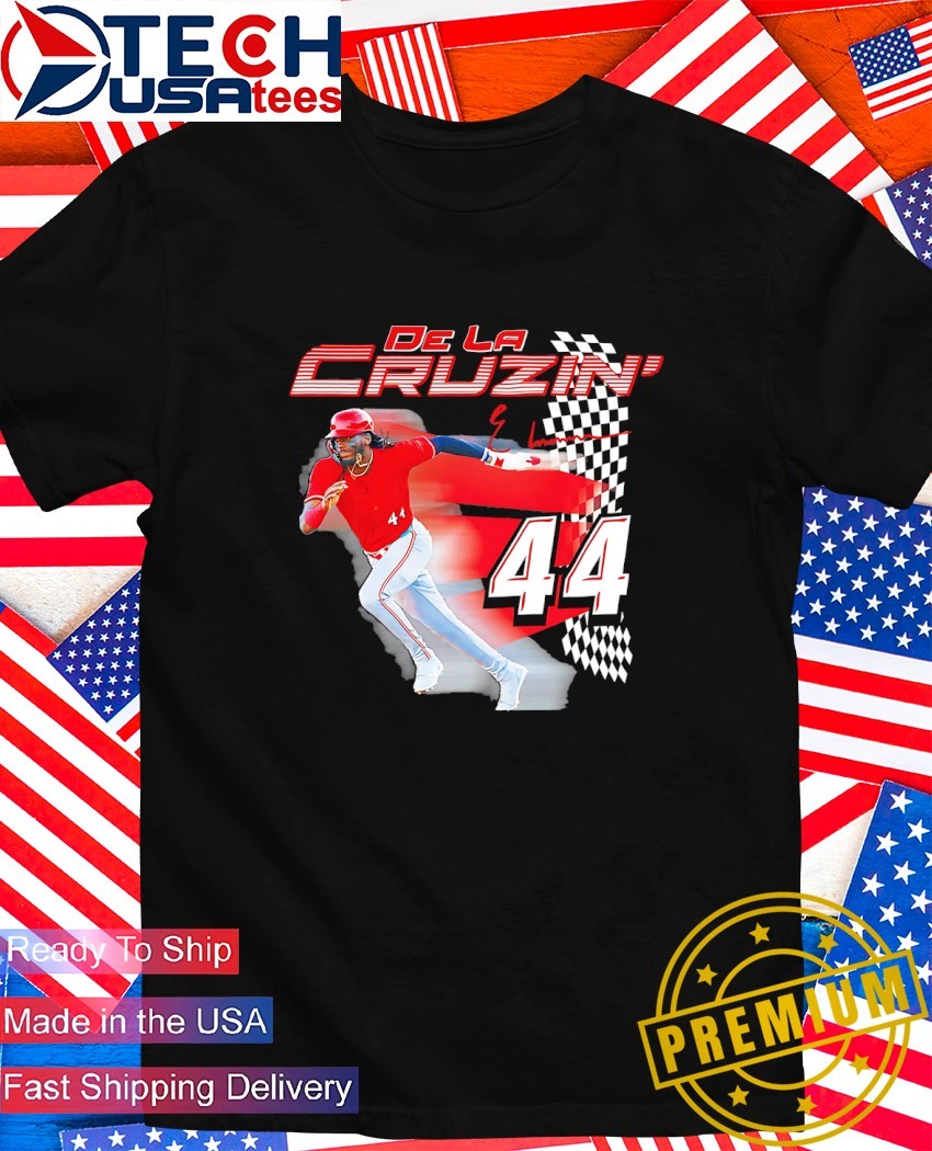 Elly De La Cruzin' #44 Cincinnati Reds checkered signature